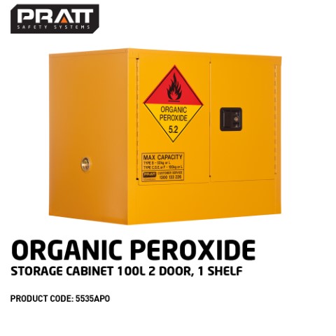 PRATT CABINET DG ORGANIC PEROXIDES 1 SHELF 100L 770 X 935 X 620MM